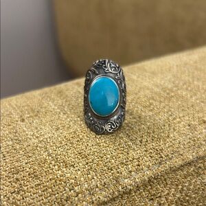 Silver Turquoise Ring 925